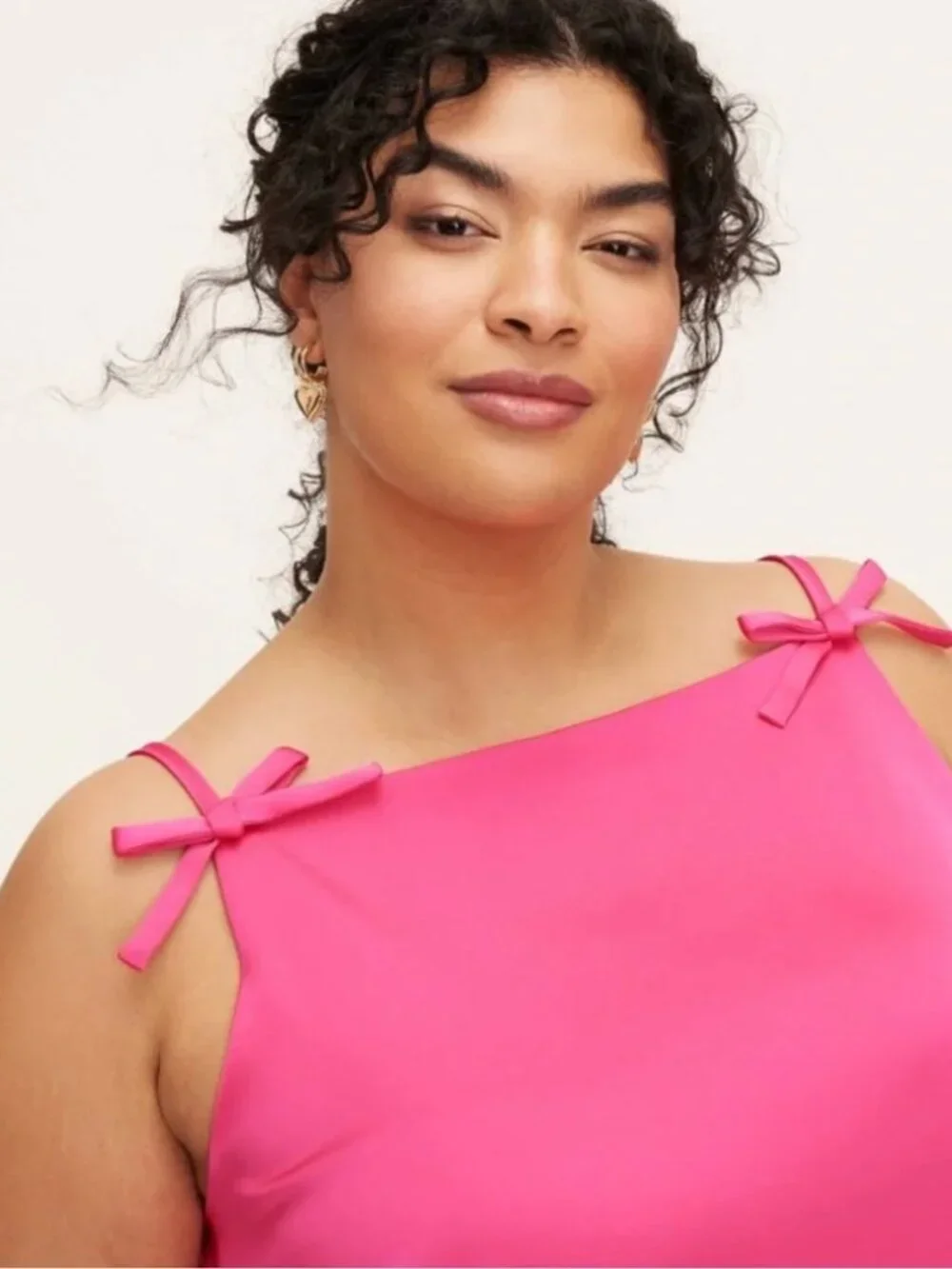 Kate Spade x Target Hot Pink Satin Bow Shift Dress 2X